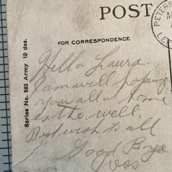 WWI (ca 1918) postcards (2) & 2 cent George Washington stamps (2) - Picture 10 of 11